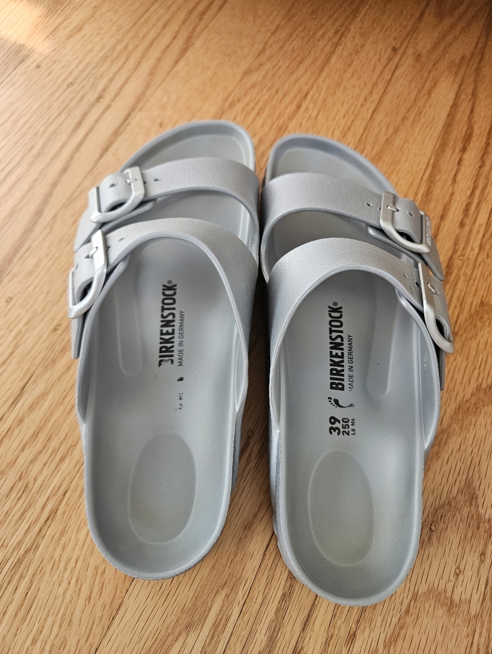 Birkenstock Silver Eva Sandals EU39/US 8 - Picture 4 of 5